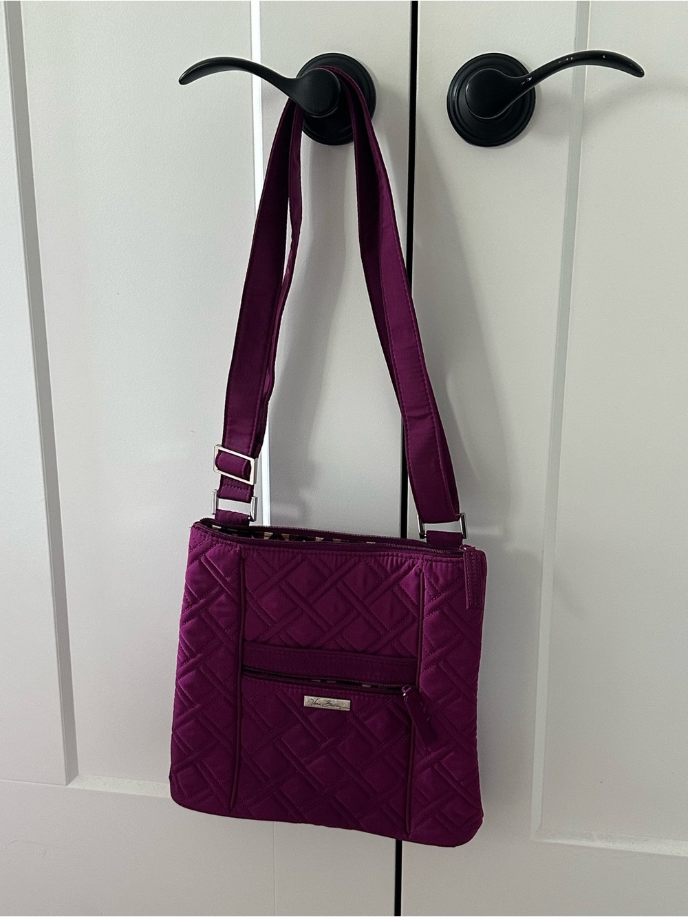 Vera Bradley Quilted Crossbody Bag - Plum Berry